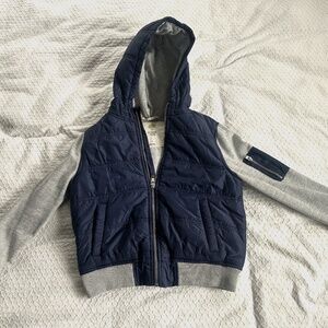 Boy’s Tucker + Tate Navy / Grey Zip-Up Jacket Hoodie